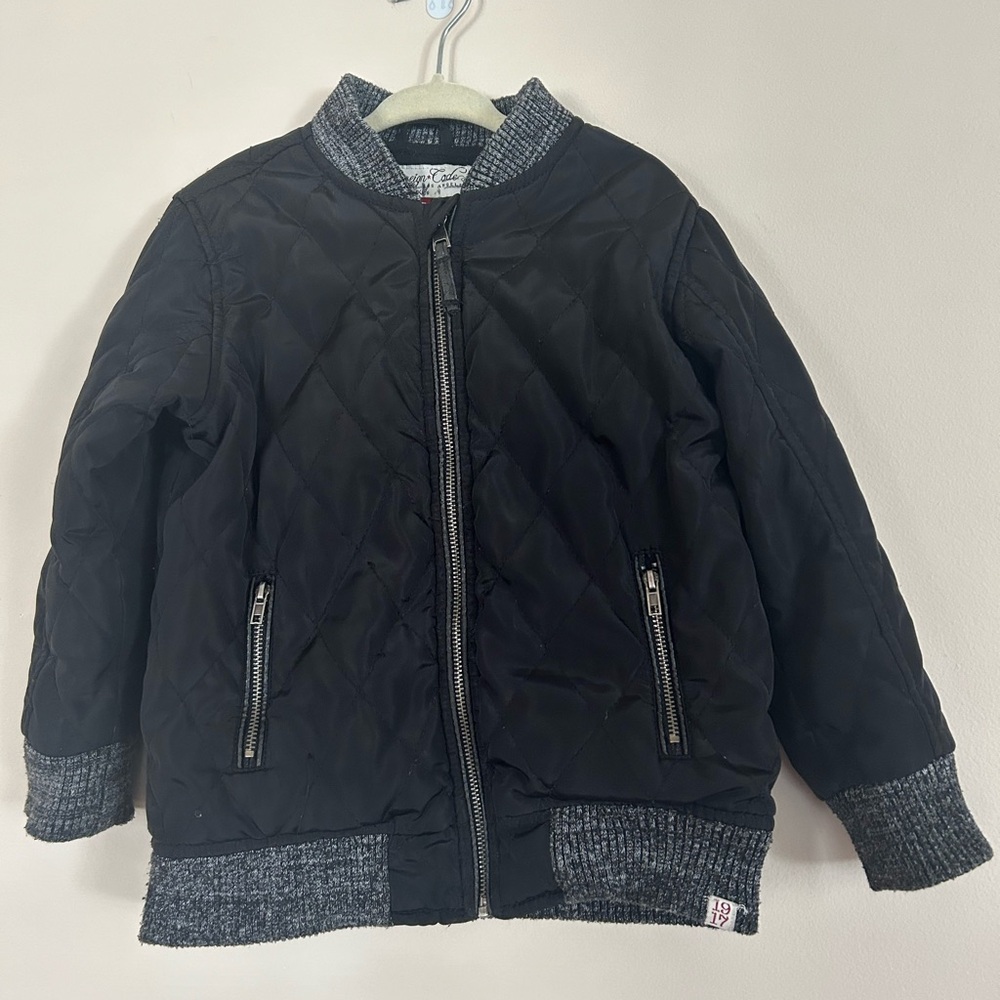 Sovereign Kids : Black Quilted Jacket